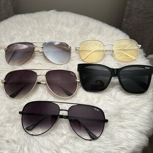 5 pairs of Quay sunglasses